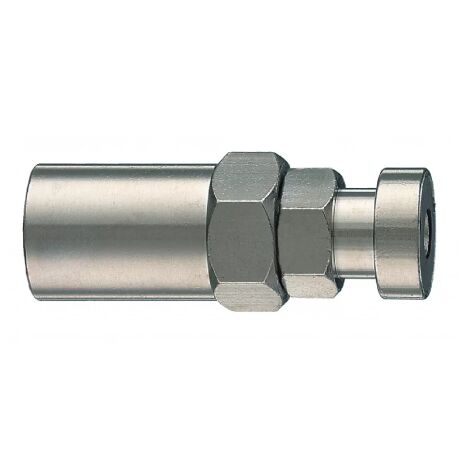Raccord a' baionnette Ani Art.10/A avec masque porte-tuyau d'air comprime' 6x14 mm en laiton nickele'