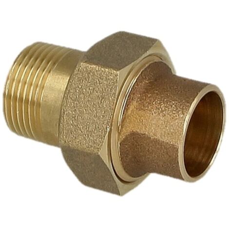 Raccord à braser en laiton rouge 12 mm x 3/8’’ F/FM joint conique