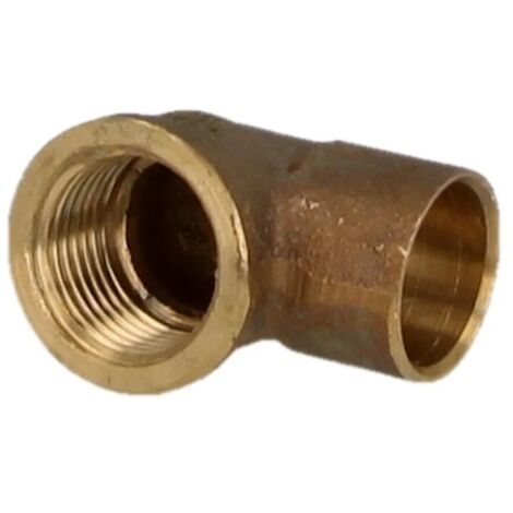 Raccord à braser laiton rouge coude 22 mm x 1’’ F/FF