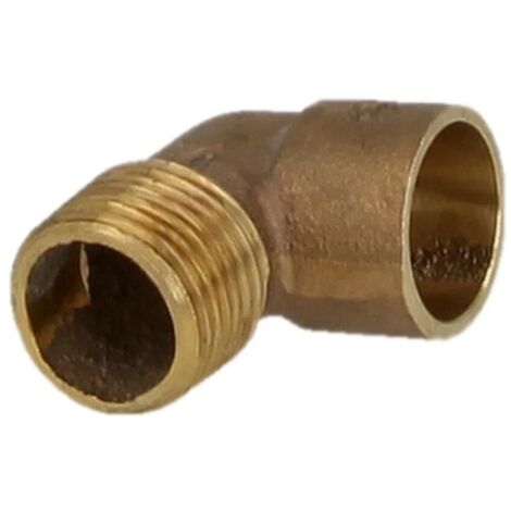 Raccord à braser laiton rouge coude 22 mm x 1’’ F/FM