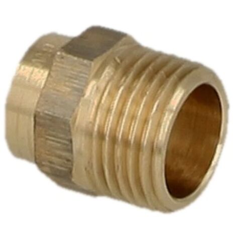 Raccord à braser laiton rouge nipple de transition 10 mm x 1/2’’ F/FM