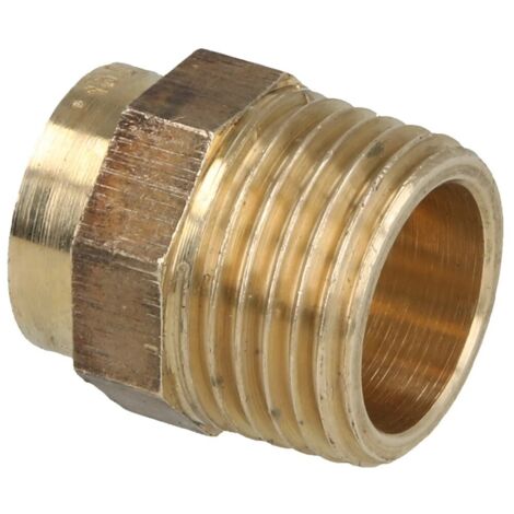 Raccord à braser laiton rouge nipple de transition 14 mm x 1/2’’ F/FM