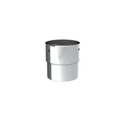Raccord à clipser inox 0,6 mm vers flexible  180  mm