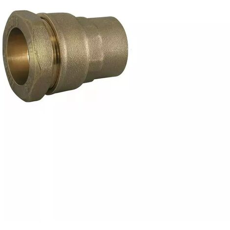Raccord à compression en laiton droit - filetage femelle BSP - Ø A: 25mm | Ø B: 1''