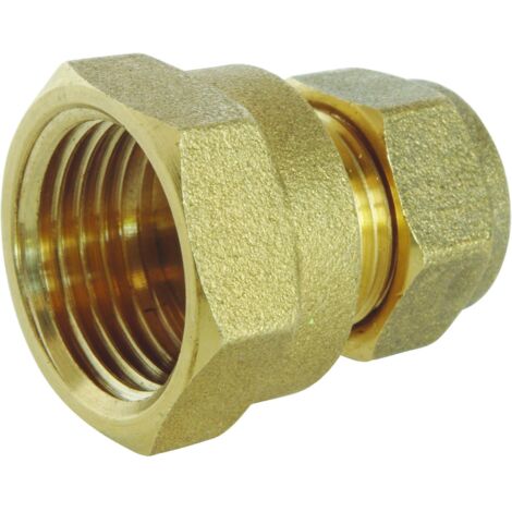 Raccord à compression laiton TC 12 - Femelle 12/17