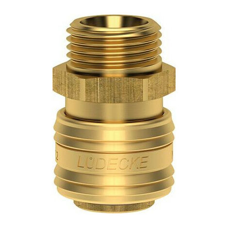 Raccord à dégagement rapide NW 7,2 mm. Laiton. Série ES. AG G3/8 LÜDECKE