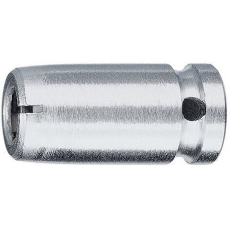 Raccord à prise de force à 6 pans 1/4'', entraînement à 4 pans 1/4'', avec segment d'arrêt, Long. totale : 25 mm