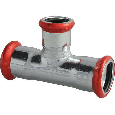 Raccord a sertir acier C Contour M ,Té réduit DN 88,9 x DN 54 x 88,9