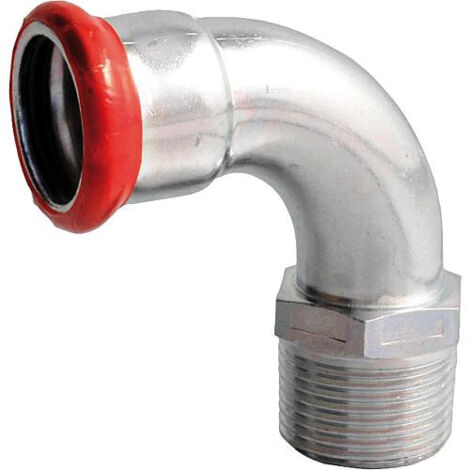 Raccord a sertir acier C Coude de transition (fem/mâle) 54 x 2" Contour M