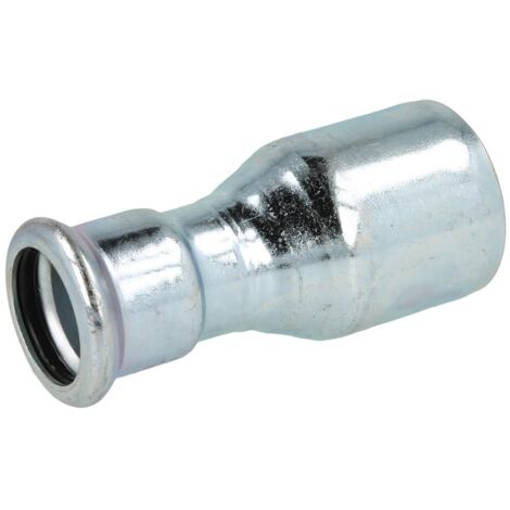 Raccord à sertir acier C réduction 35 x 22 mm M/F contour M