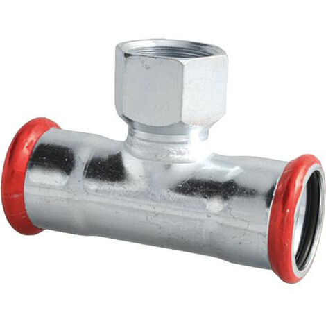 Raccord a sertir acier C T reduit (fem/fil fem/fem) 18 x 1/2" x 18 mm, Contour M