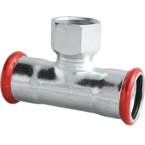 Raccord a sertir acier C T reduit (fem/fil fem/fem) 22x1/"2 x 22 mm, Contour M