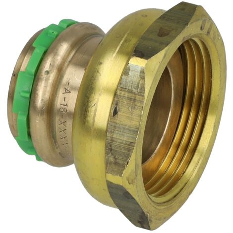 Raccord à sertir cuivre demi-raccord 28 mm x 1 1/4'' FF contour V