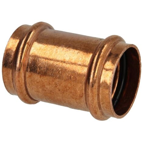 Raccord à sertir cuivre manchon 12 mm contour V