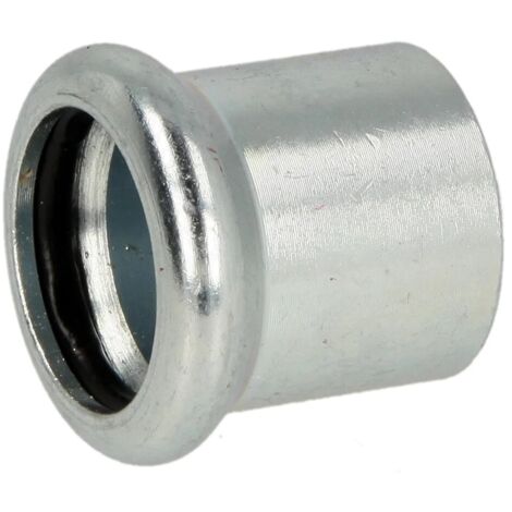 Raccord à sertir en acier C bouchon 15 mm contour M