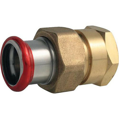 Raccord a sertir en acier C Contour M, droit, filetage fem-. Joint plat 28mm x 1"
