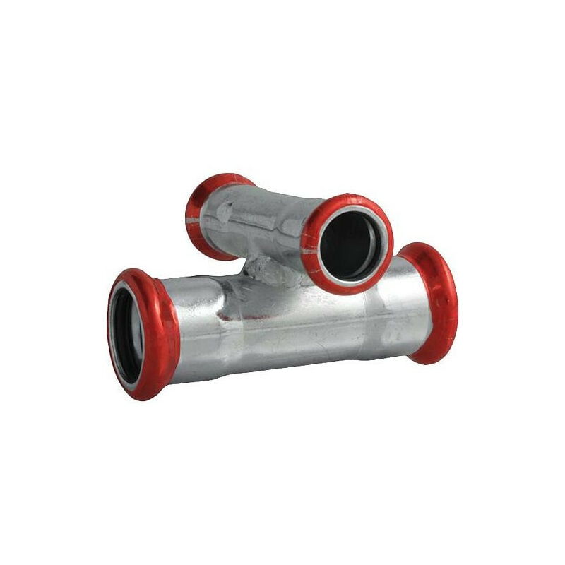 Raccord a sertir en acier c Contour m, Piece en croix 35 x 22 x 35 x 22 mm