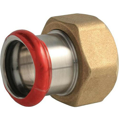 Raccord a sertir en acier C Contour M,Ecrou tournant joint EPDM, pour raccord G1 1/4-28