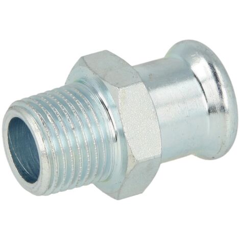 Raccord à sertir en acier C pièce de transition 18 mm x 3/4’’ F/FM contour M