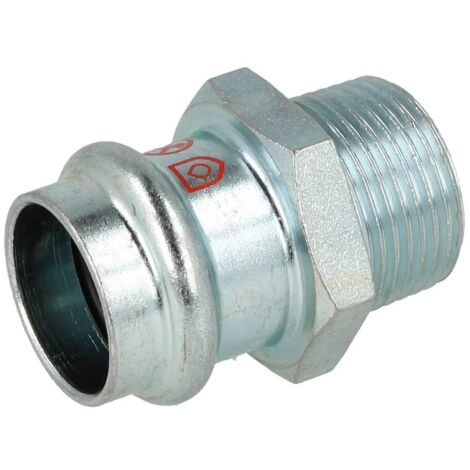 Raccord à sertir en acier C réduction 15 mm x 3/8’’ F/FM contour V