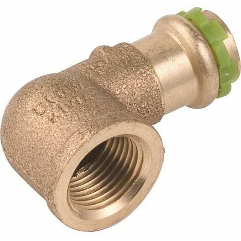 Raccord a sertir en bronze Contour V, Coude 90° fem 12x1/2 Type P4090G
