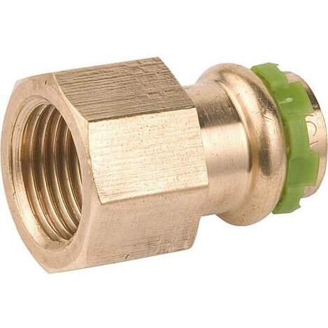 Raccord a sertir en bronze Contour V, manchon de transition fem 15x3/8 P 4270 G