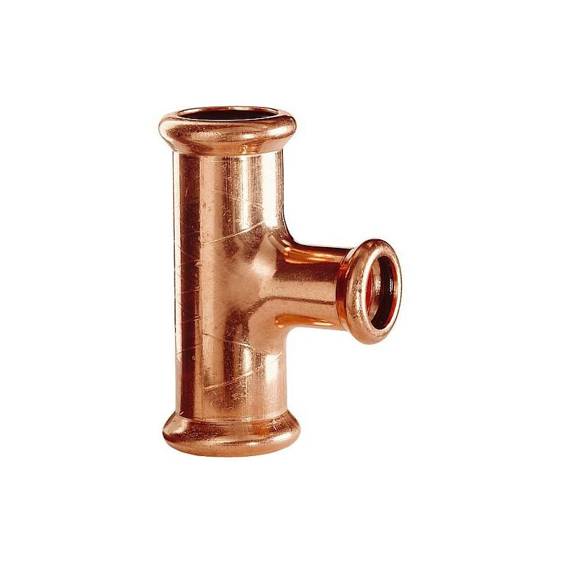 Raccord a sertir en cuivre Piece en t, reduit 28x18x28 Type 7130 contour m