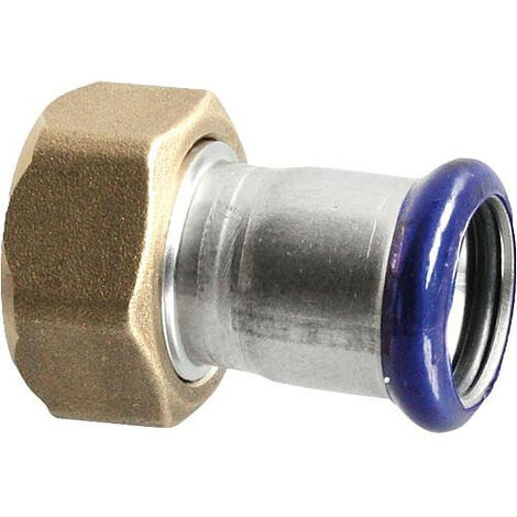 Raccord a sertir en inox Contour M, raccord a vis35x11/2 avec manchon presse BG
