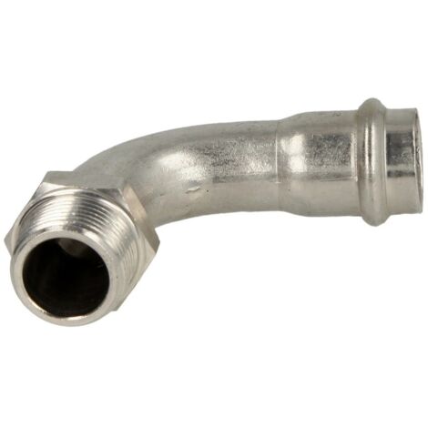 Raccord à sertir en inox coude 35 mm x 1¼’’ FM contour V
