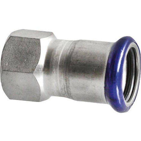 Raccord a sertir en inox filet fem 28x1 contour M Manchon de reduction