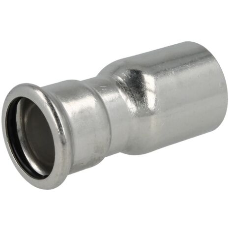 Raccord à sertir en inox réduction 54 x 42 mm M/F contour M