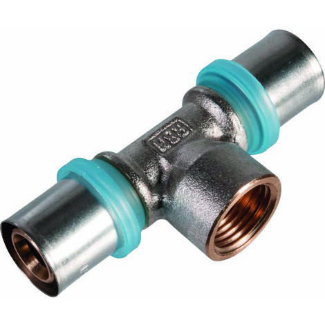 Raccord à sertir en T - Multi couche - RBM - F 1'
