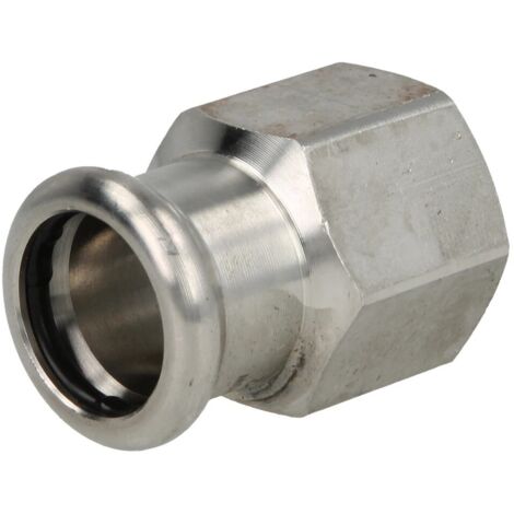 Raccord à sertir inox manchon de passage 35 mm x 1¼’’ FF contour M