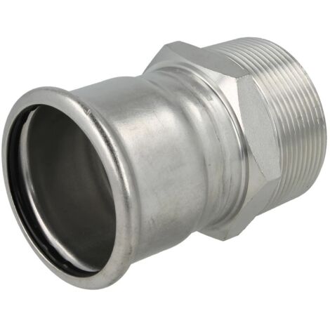 Raccord à sertir inox pièce de transition 28 mm x 1’’ FM contour M