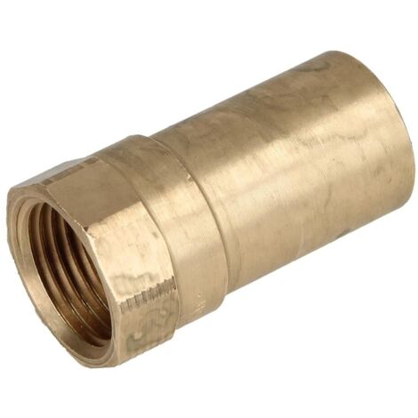 Raccord à sertir laiton rouge manchon 15 mm x 1/2'' FF contour M