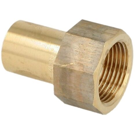 Raccord à sertir laiton rouge manchon de réduction 28 mm x 3/4’’ M/FF contour V