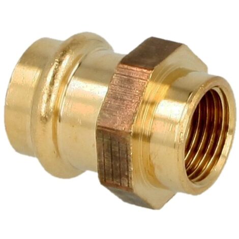 Raccord à sertir laiton rouge manchon de transition 15 mm x 3/8’’ FF contour V