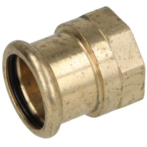 Raccord à sertir laiton rouge manchon de transition 28 mm x 3/4'' FF contour M