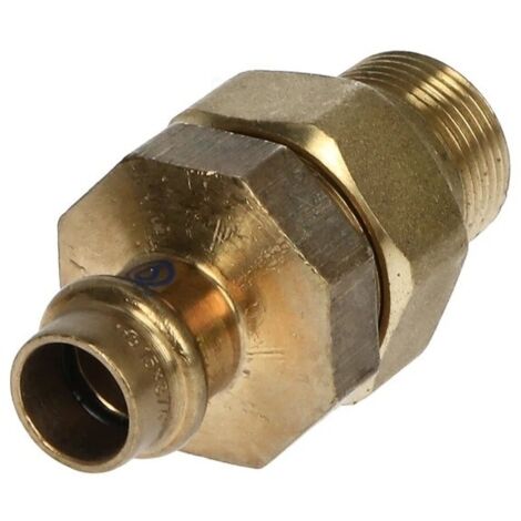 Raccord à sertir laiton rouge raccord à visser 15 mm x 3/4’’ FM contour V à joint plat