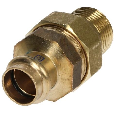 Raccord à sertir laiton rouge raccord à visser 22 mm x 1’’ FM contour V à joint plat