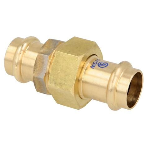 Raccord à sertir laiton rouge raccord à visser 54 mm contour V à joint plat