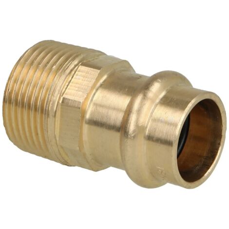 Raccord à sertir laiton rouge transition 18 mm x 3/4’’ F/FM contour V
