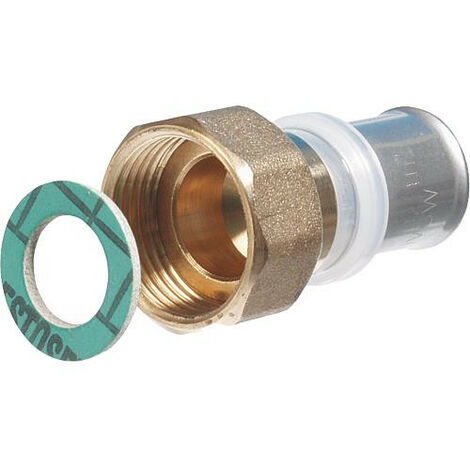 Raccord à sertir multi TH écrou de compression de passage 26x3 - DN25 (1") à joint plat BG