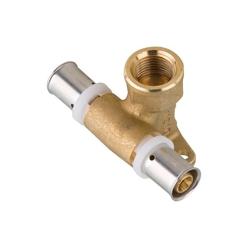 Raccord a sertir p. multicouche Applique murale double 16x2 - 1/2' - 16x2 contour th