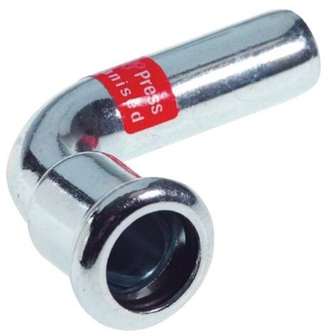 Raccord à Sertir pour Acier Carbone Coude 90° Ø35 M/F