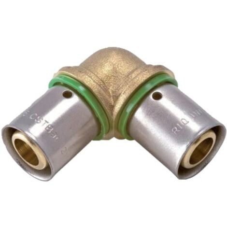 SANITAIRE-DISTRIBUTION Raccord à sertir pour PER coude égal mâle 16