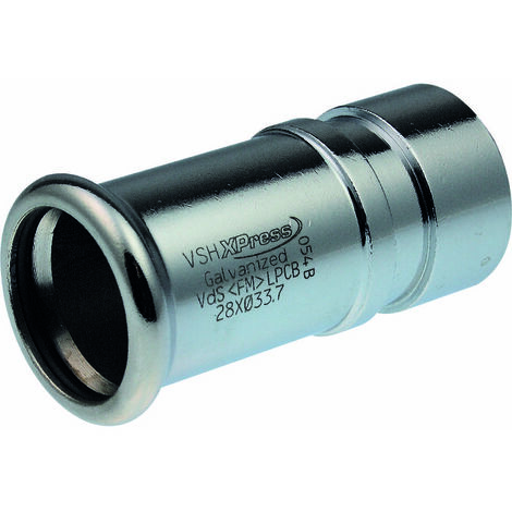 Raccord à sertir / rainuré - Xpress Carbone - Aalberts integrated piping systems - FF Diamètre 28 - 33,7 mm