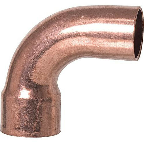 Raccord a souder en cuivre 5001a coude 90°, 15 mm PL2059 fem/male