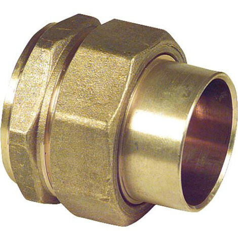 Raccord a souder en laiton rouge Raccord a vis joint conique, un cote filetfemelle 22-R 3/4" WG906 " "
