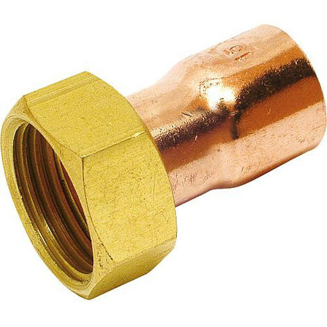 Raccord à souder laiton 2 pcs ecrou prisonnier 18-1/2"